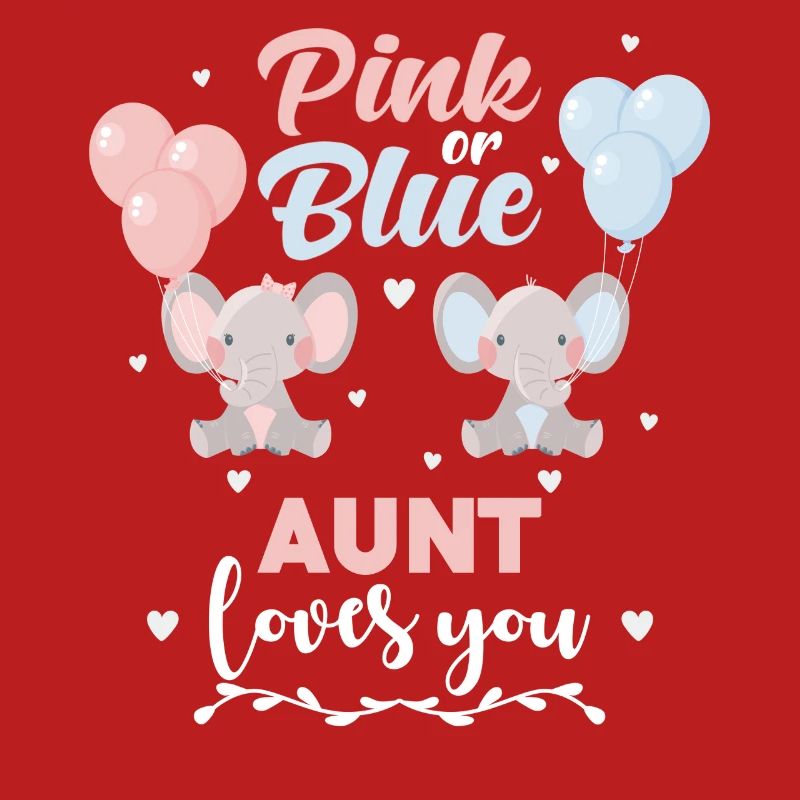 Rosa oder blaue Tante Elefant