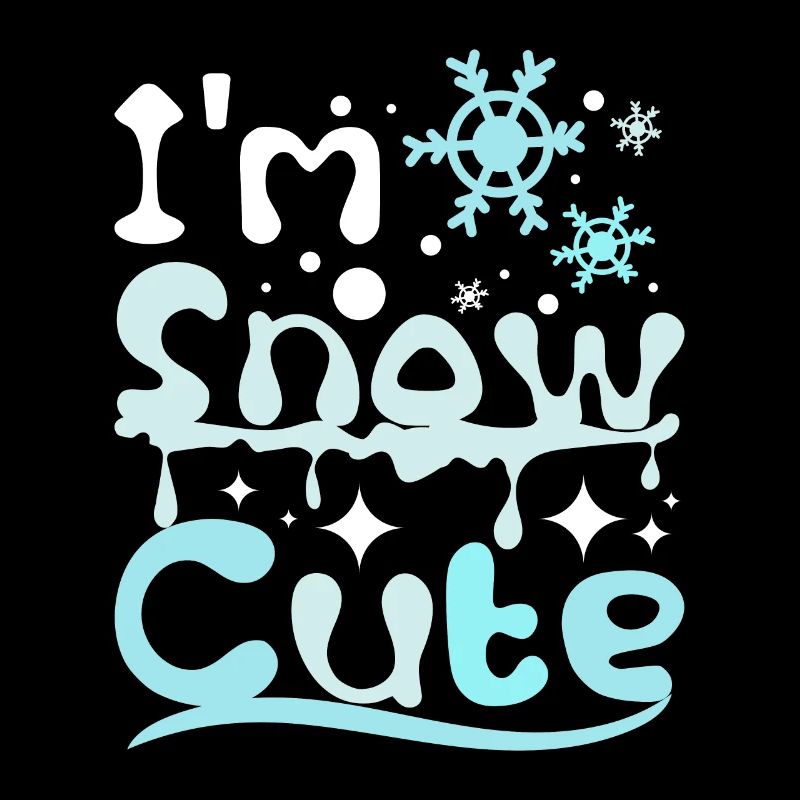 Noël d’hiver je suis neige mignon