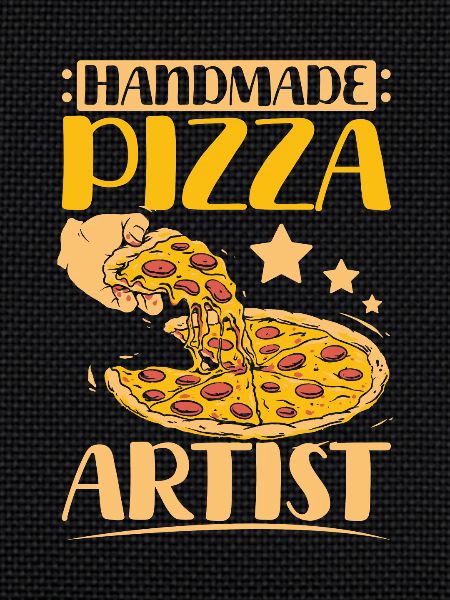 Handmade pizza making artist