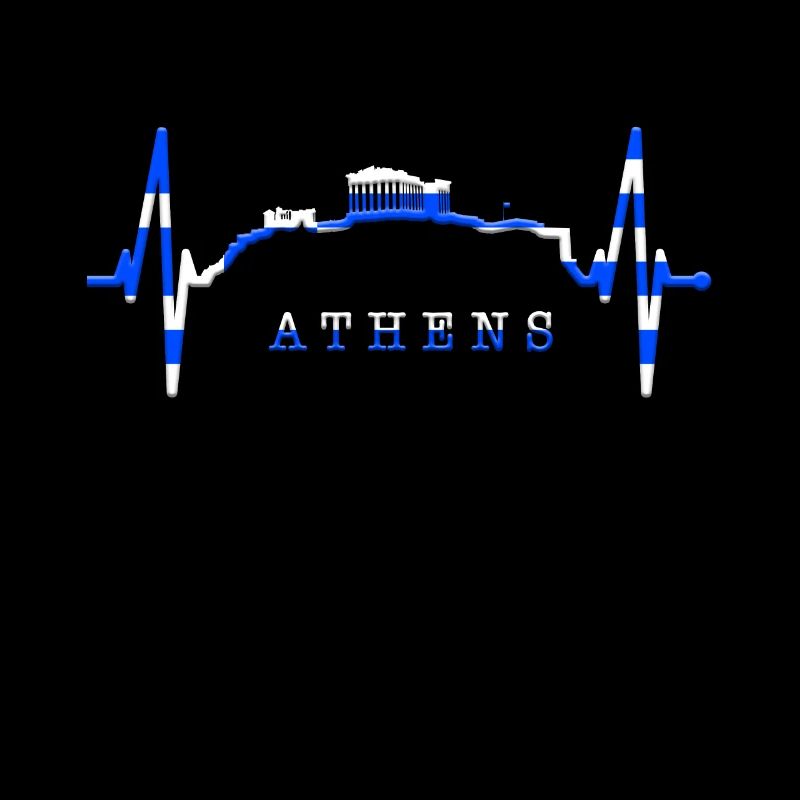 Athènes Skyline Heartbeat Grèce Acropole