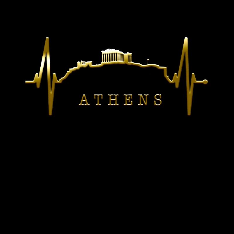 Athènes Skyline Heartbeat Grèce Acropole