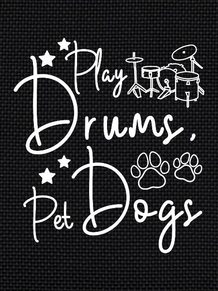 Play drums pet dogs