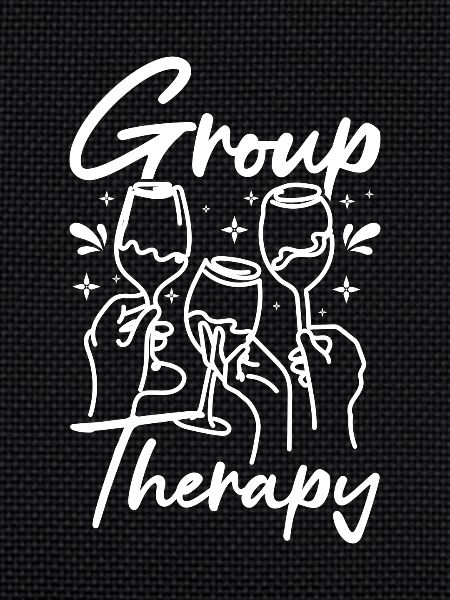 Wine making drinking group therapy