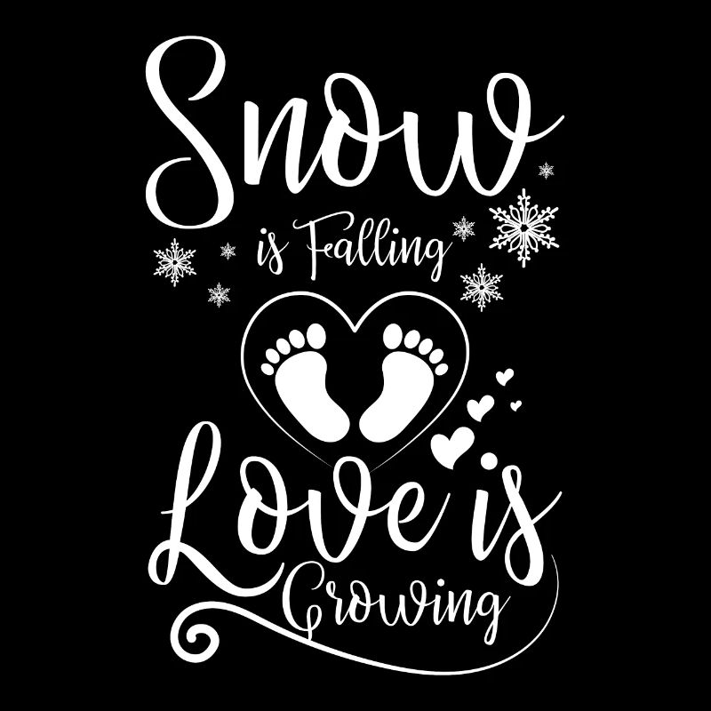 Becoming Mom & Dad Snow is falling love is growing