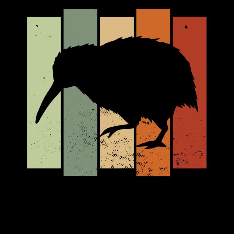 Kiwi Bird Retro Birdwatching Bird Watcher