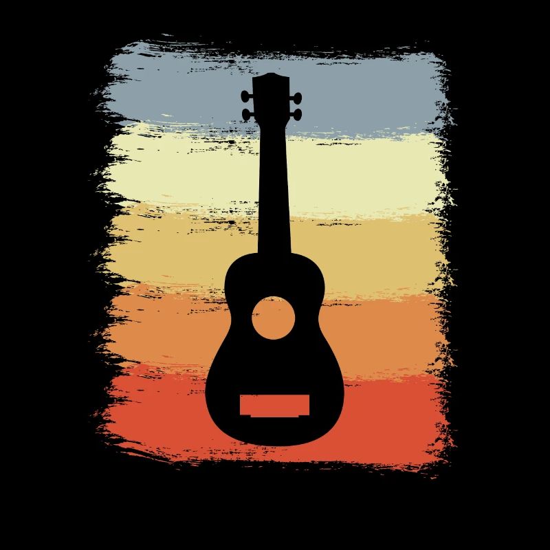 Vintage Ukulele Drawing