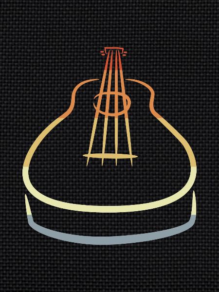Retro Ukulele Sketch