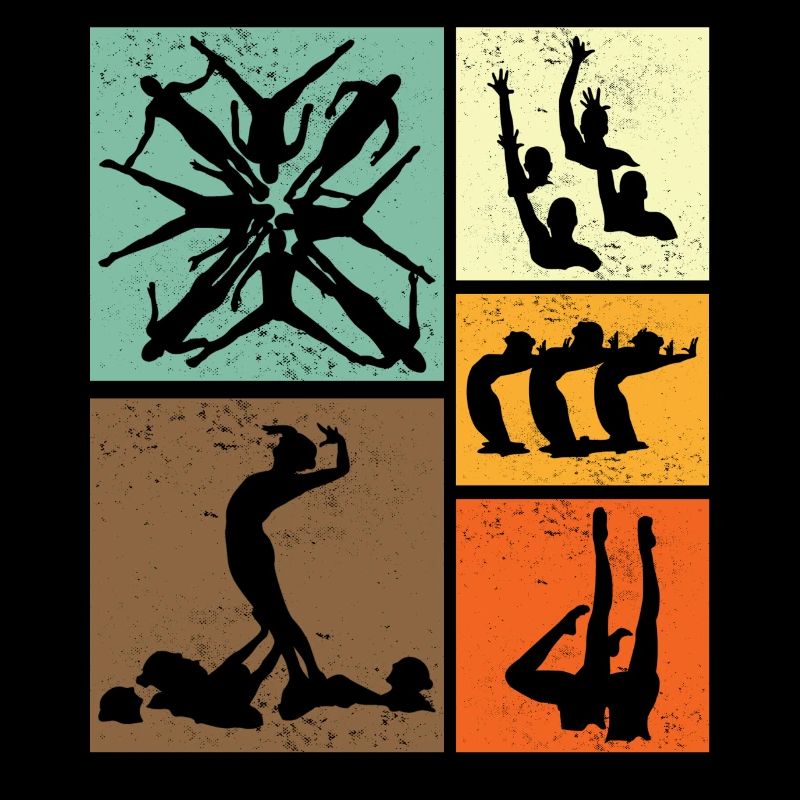 Synchronschwimmen Retro-Vintage-Schwimmer