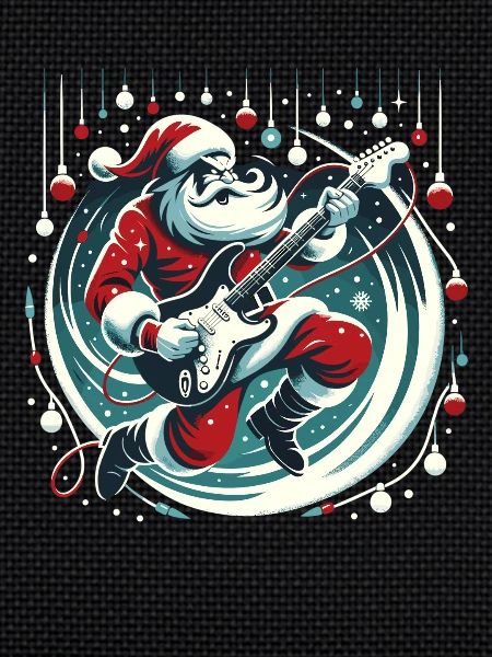 Guitariste Père Noël Guitariste