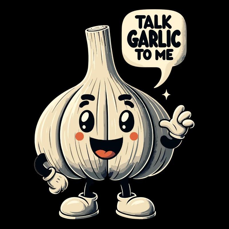 Garlic Lover Garlic Pun Talk Garlic To Me