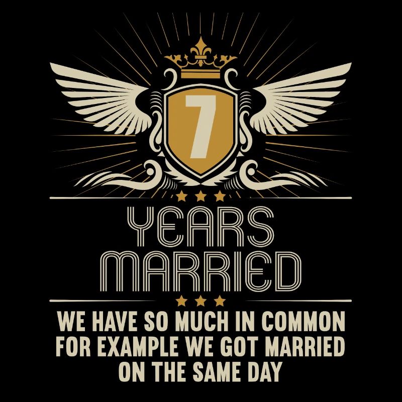 Nous avons beaucoup en commun 7ème anniversaire de mariage