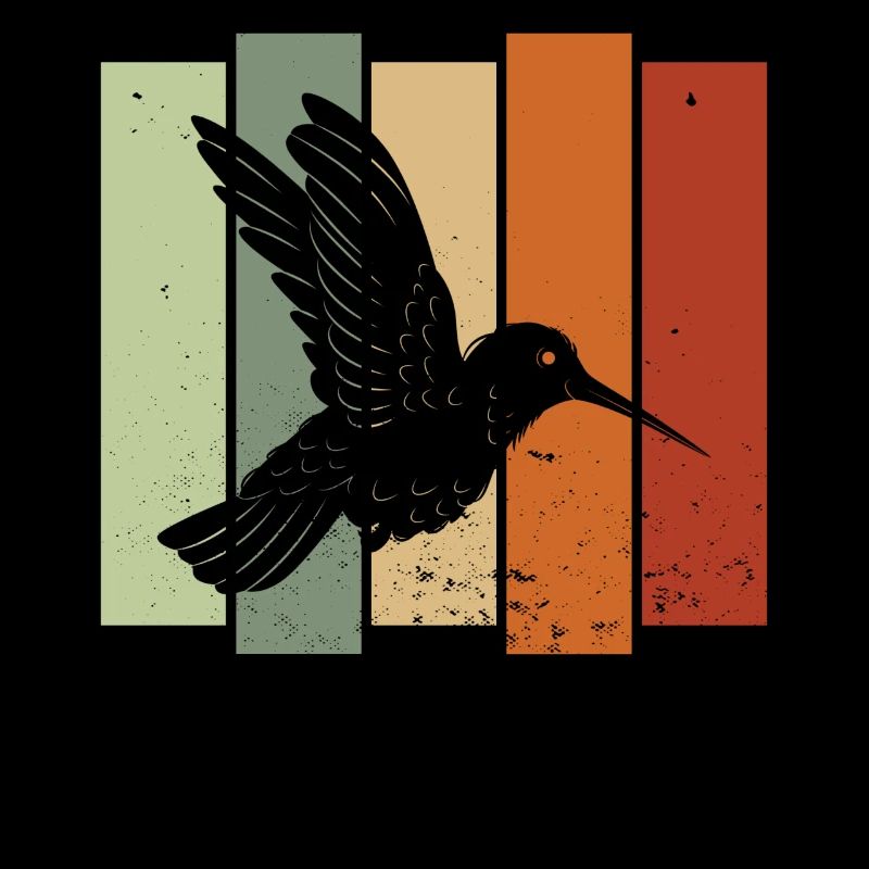 Kolibri Retro Vogelbeobachtung Vogelbeobachter