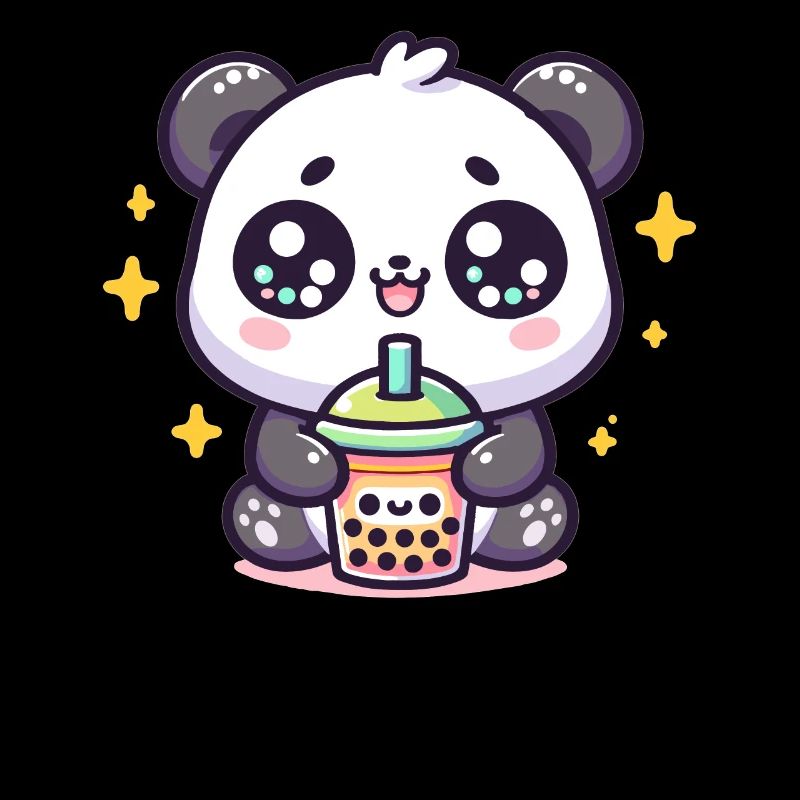 Panda Bubble Tea Boba Kawaii
