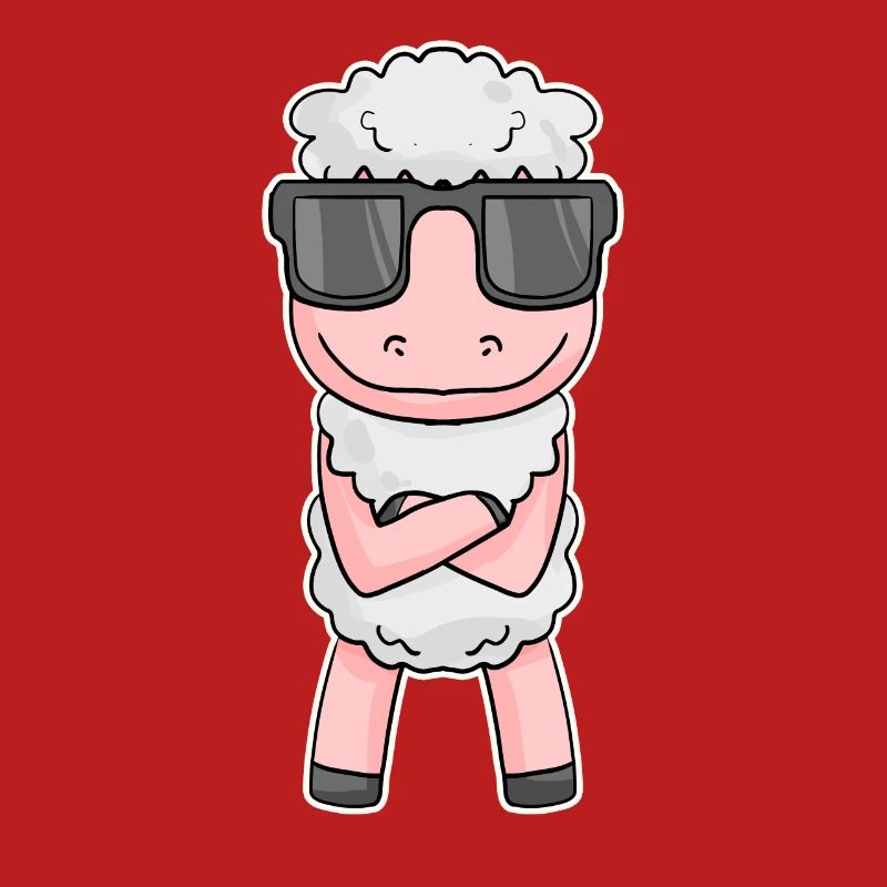 Sheep with glasses
