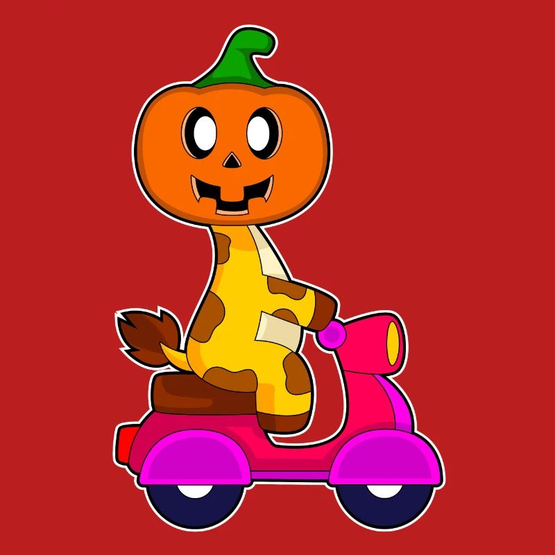 Giraffe Halloween Motorroller