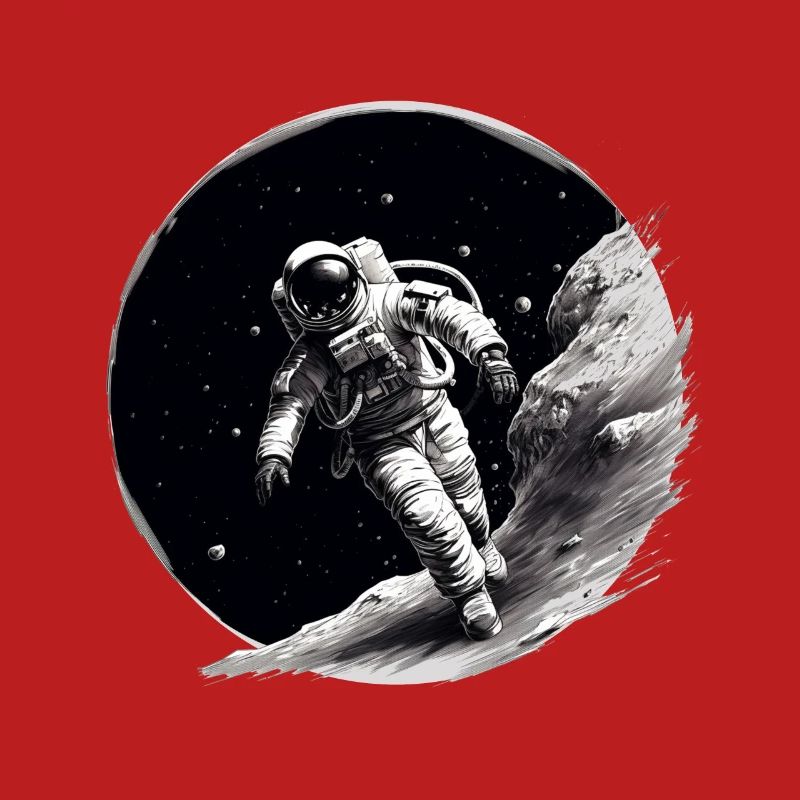 astronaut on the moon