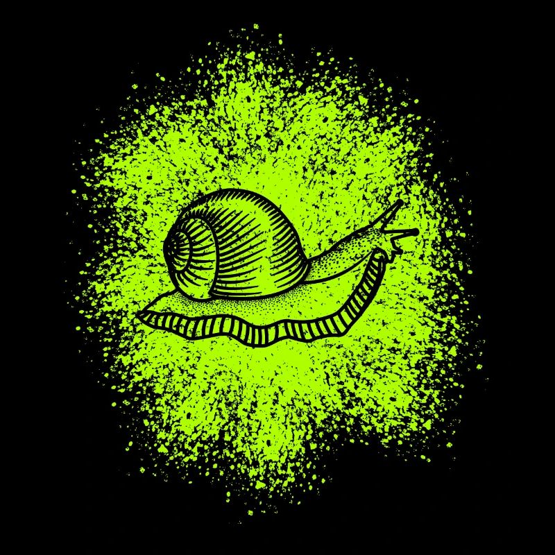 Cute snail with snail shell