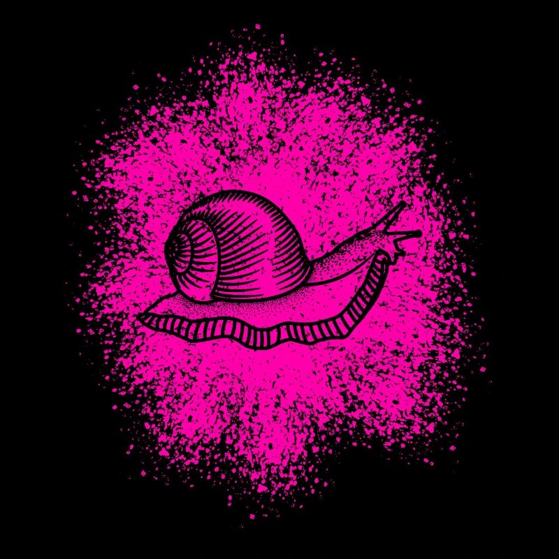 Escargot mignon avec coquille d’escargot