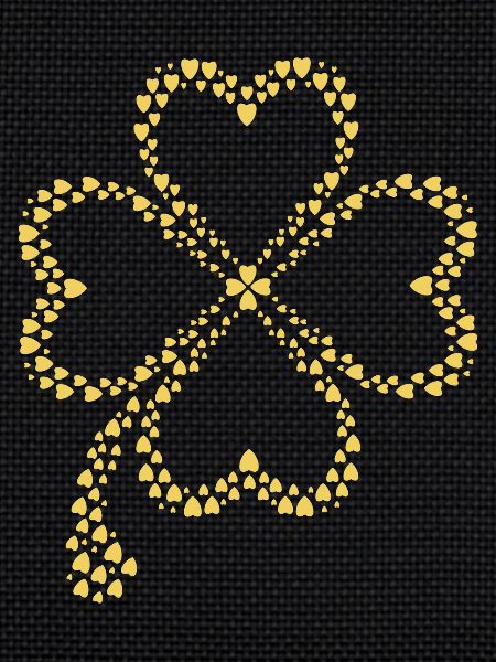 Design trèfle scintillant