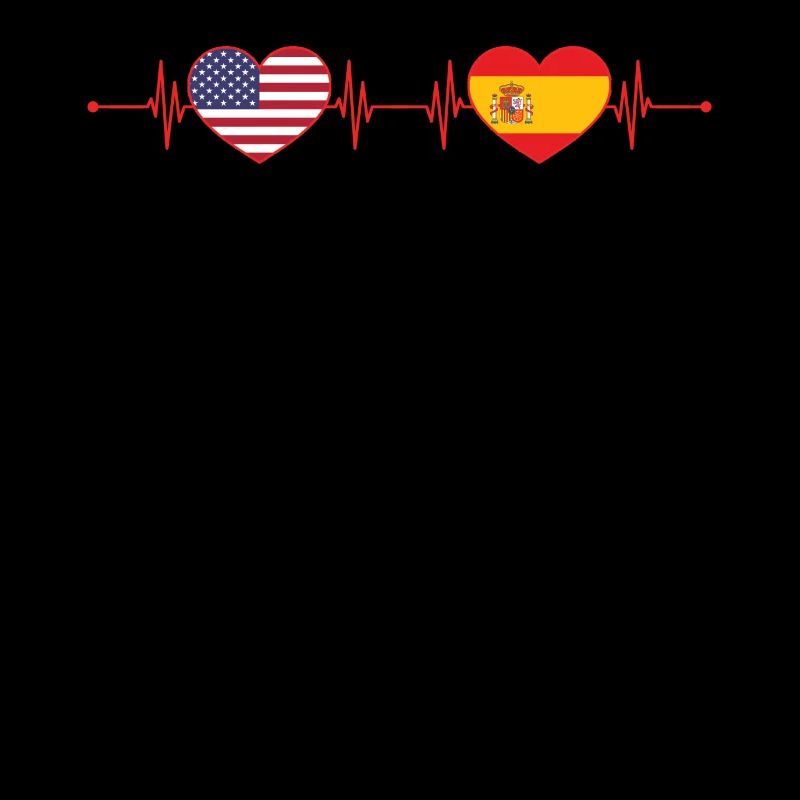 USA Spanien Herzschlag Amerikanisch Spanisch