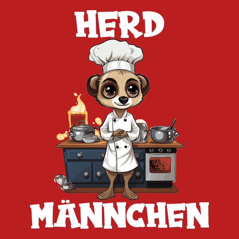 Erdmännchen kochen Koch Kochmütze Herdmännchen