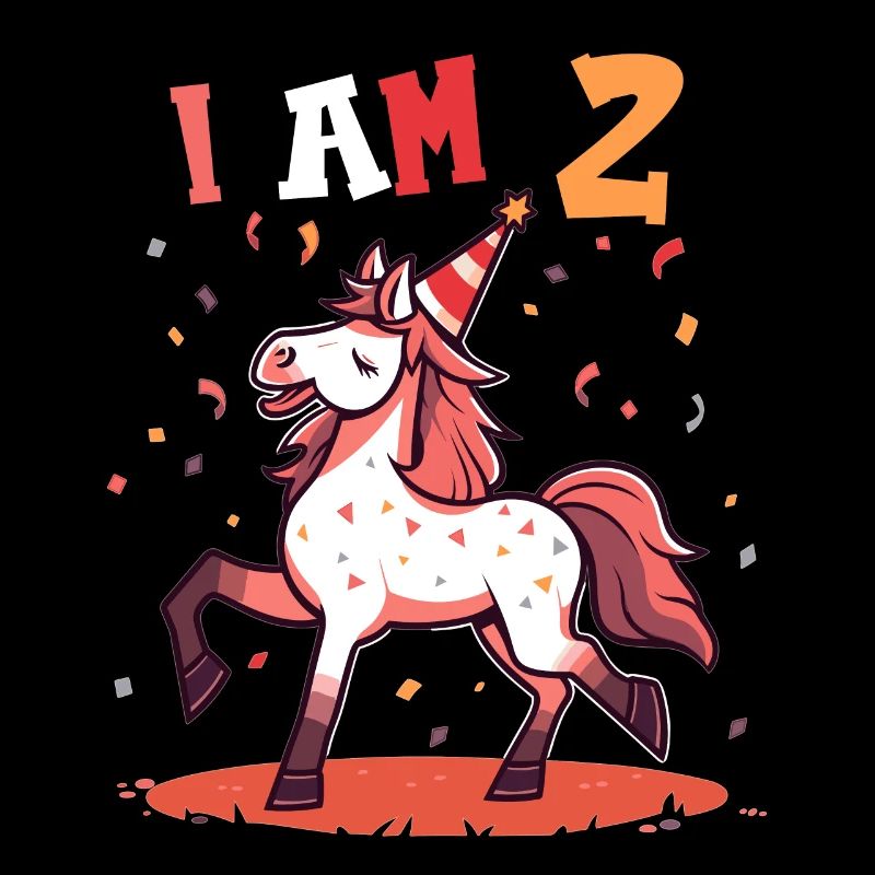 Ich bin 2 Jahre alt Pferde Pferd 2. Geburtstag