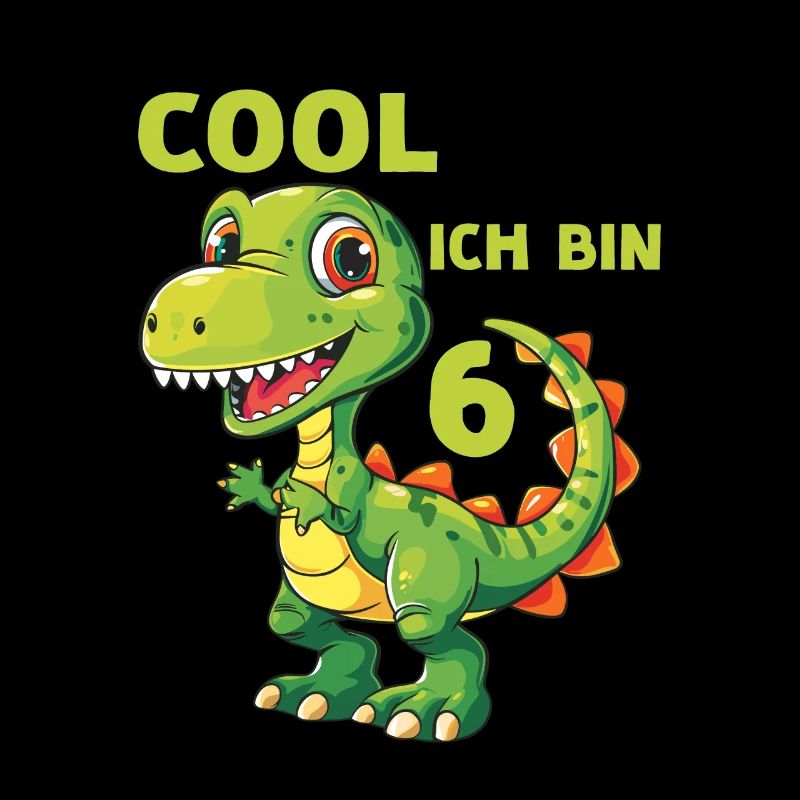 Dinosaurier 6 Geburtstag 6 Jahre Dino Spruch