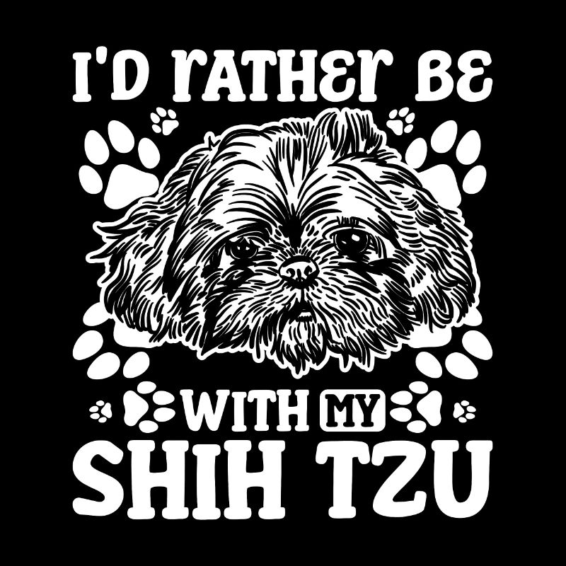 Je préfère être avec mon shih tzu