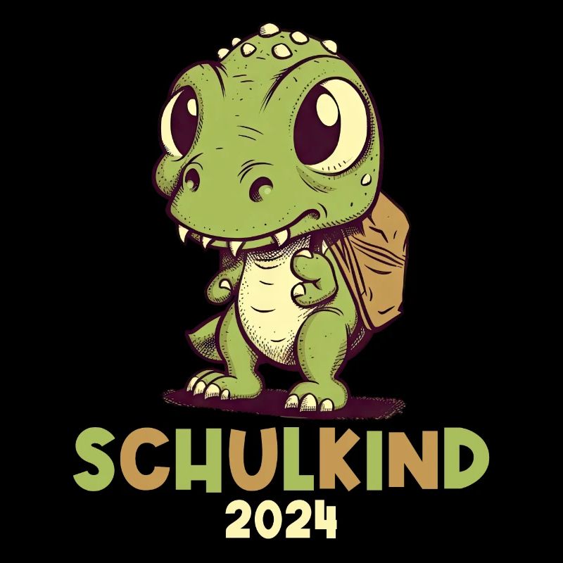 Einschulung Dinosaurier Dino TRex Schulkind 2024