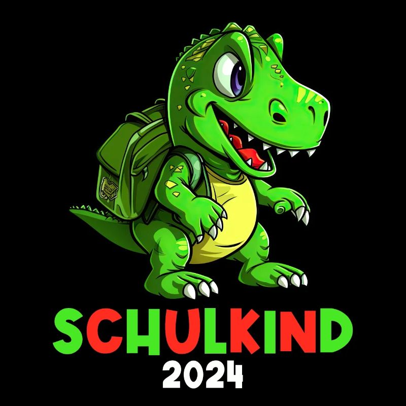 Einschulung Dinosaurier Dino TRex Schulkind 2024
