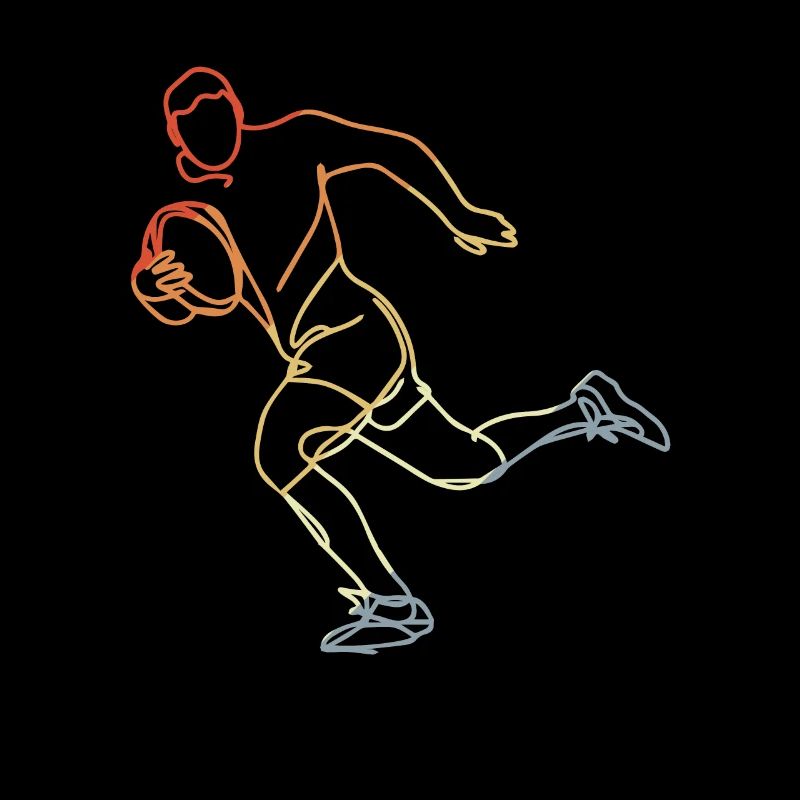 Rugby Player Sketch