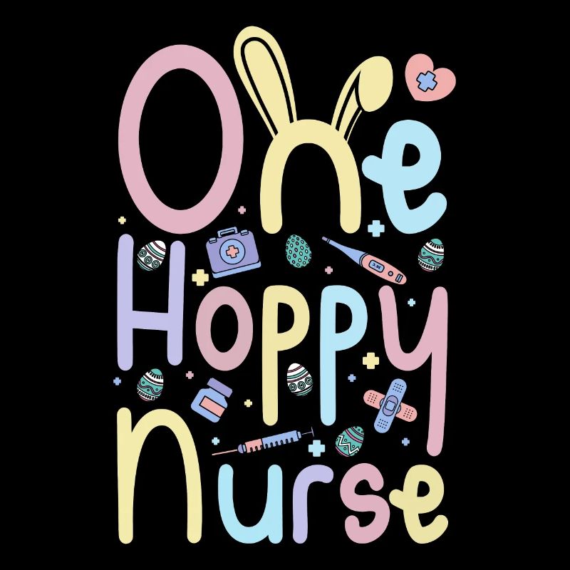 Easter Bunnies One Hoppy Nurse