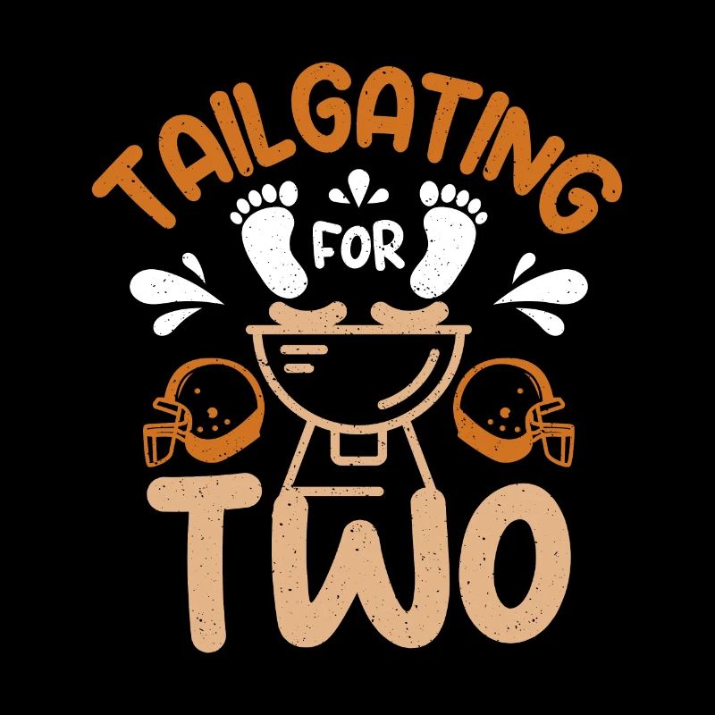 Pregnant expecting a baby, tailgating for two