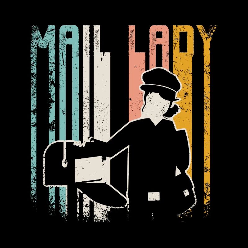Retro Vintage Mail lady