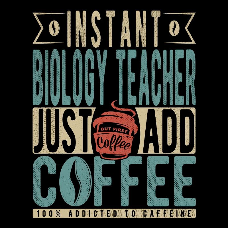 Professeur de biologie instantanée Il suffit d’ajouter du café