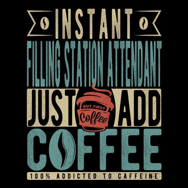 Le préposé à la station-service instantanée ajoute simplement du café