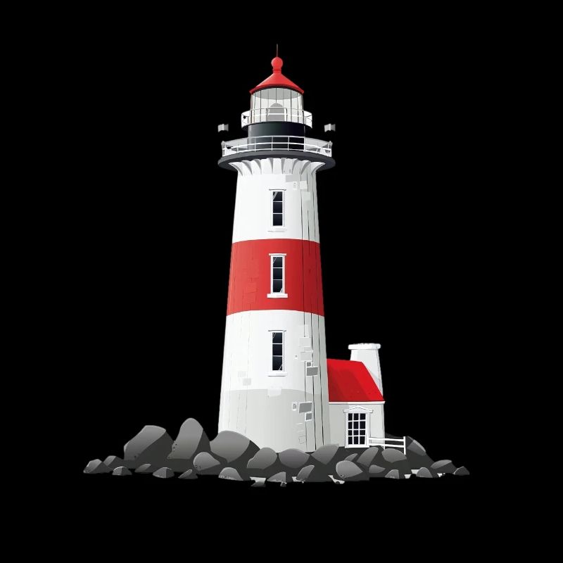 Phare sur la côte rocheuse