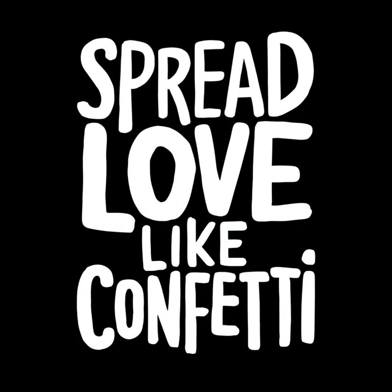 Répandre l’amour comme un motif de confettis