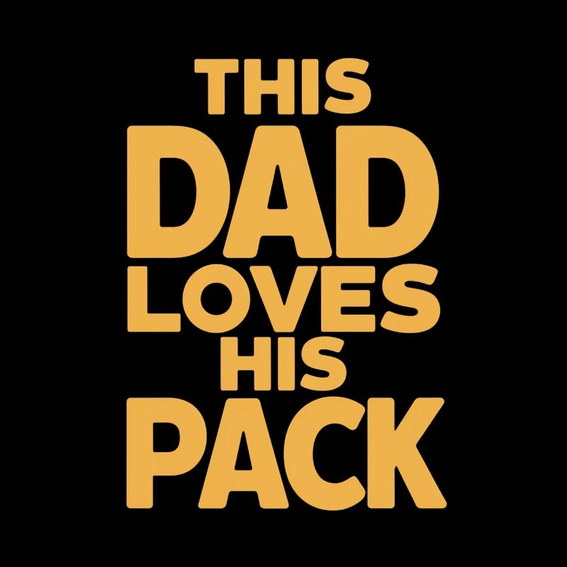 This dad loves his pack