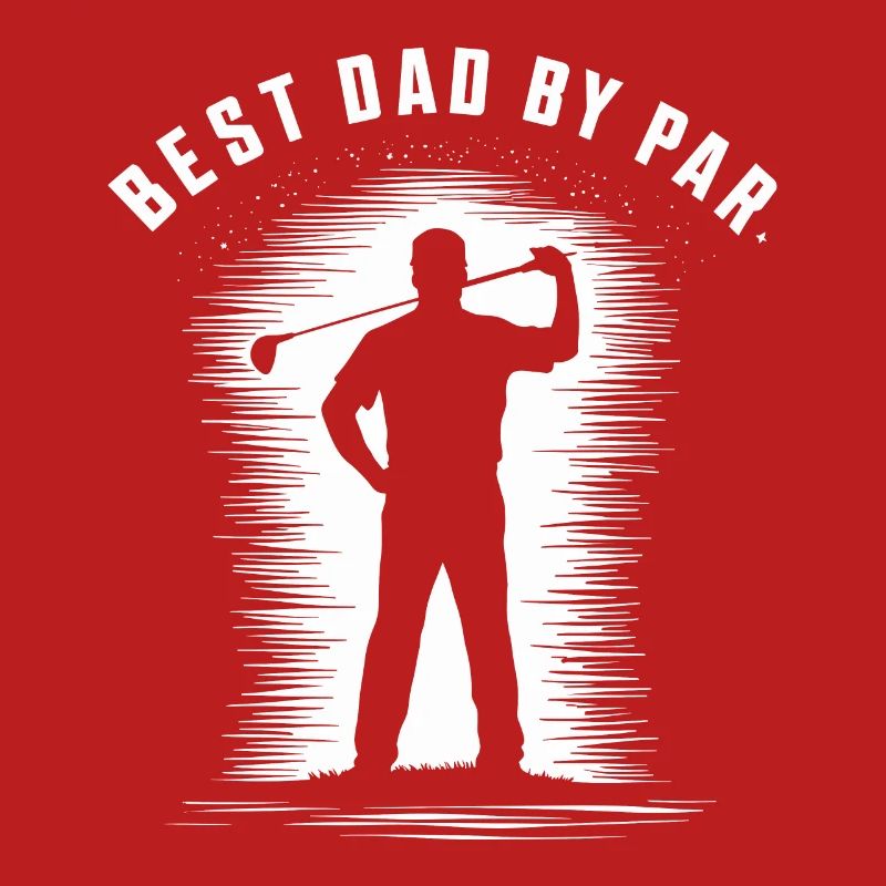 Best Dad Average Golfer Silhouette