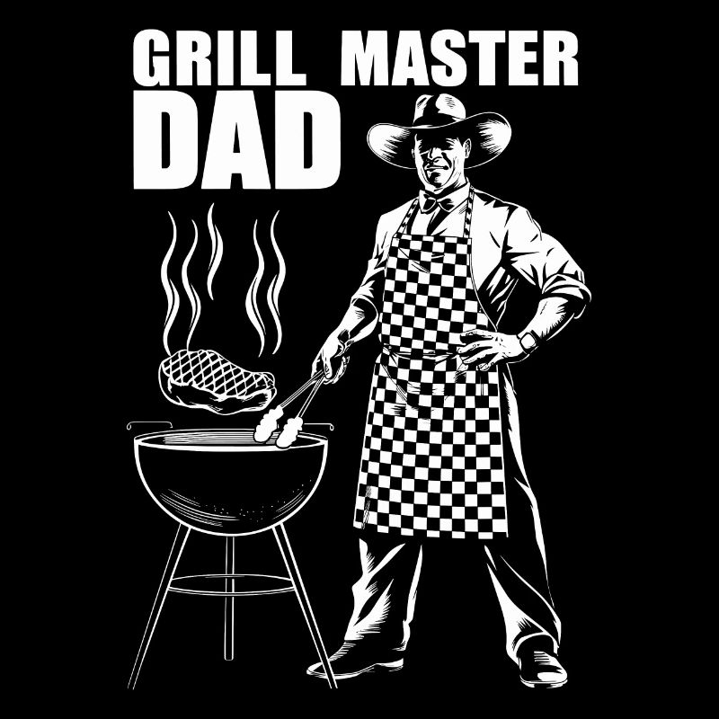 Grill master and proud father