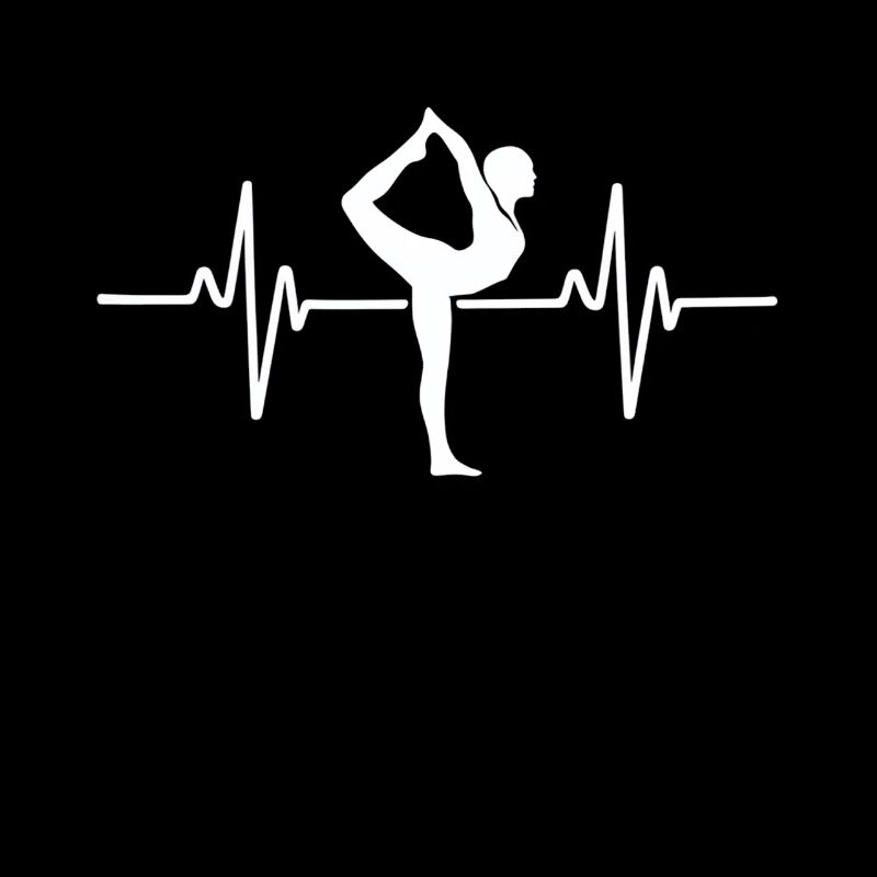 Gymnastik Herzschlag Silhouette Pose