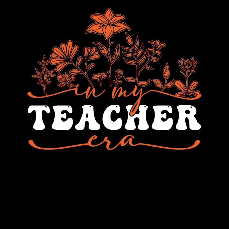 À l’époque de mon professeur avec des fleurs