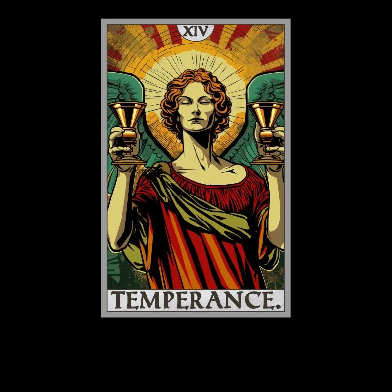 Tarot Card Tarot Card Temperance Temperance