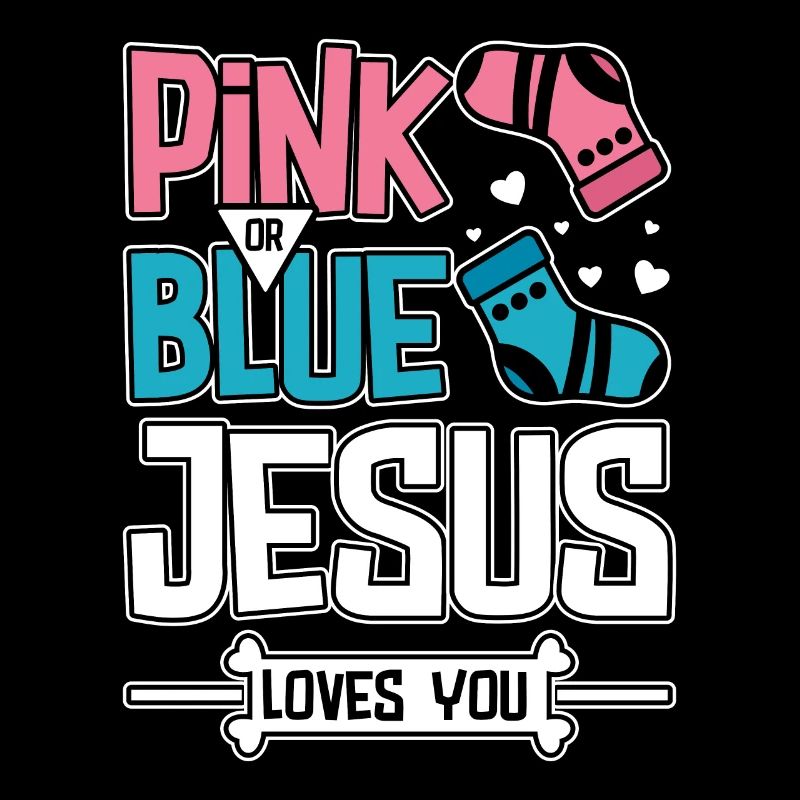Rose ou bleu jésus t’aime