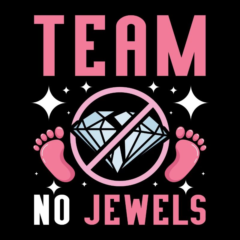 Gender Reveal Team équipe de filles pas de bijoux
