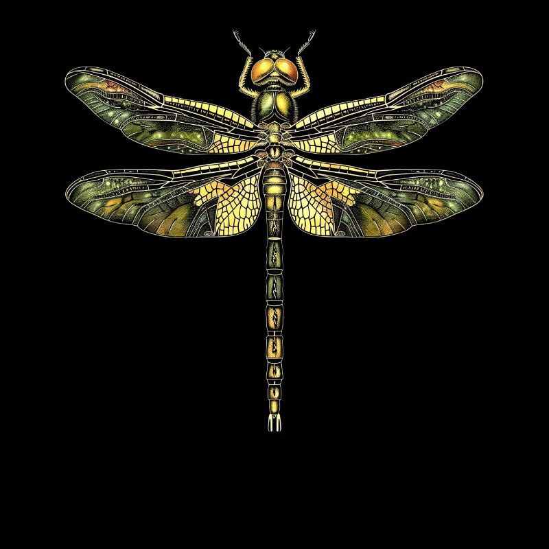 Libellule Libellule Ailes Colorées Libellules Mignonnes