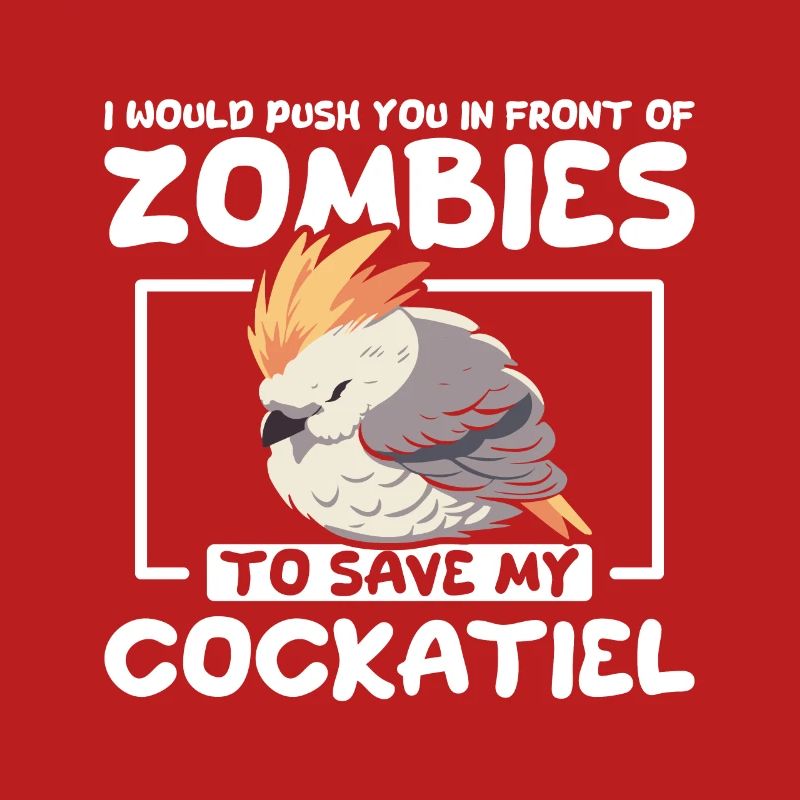 Je te pousse devant les zombies pour sauver mon calopsitte