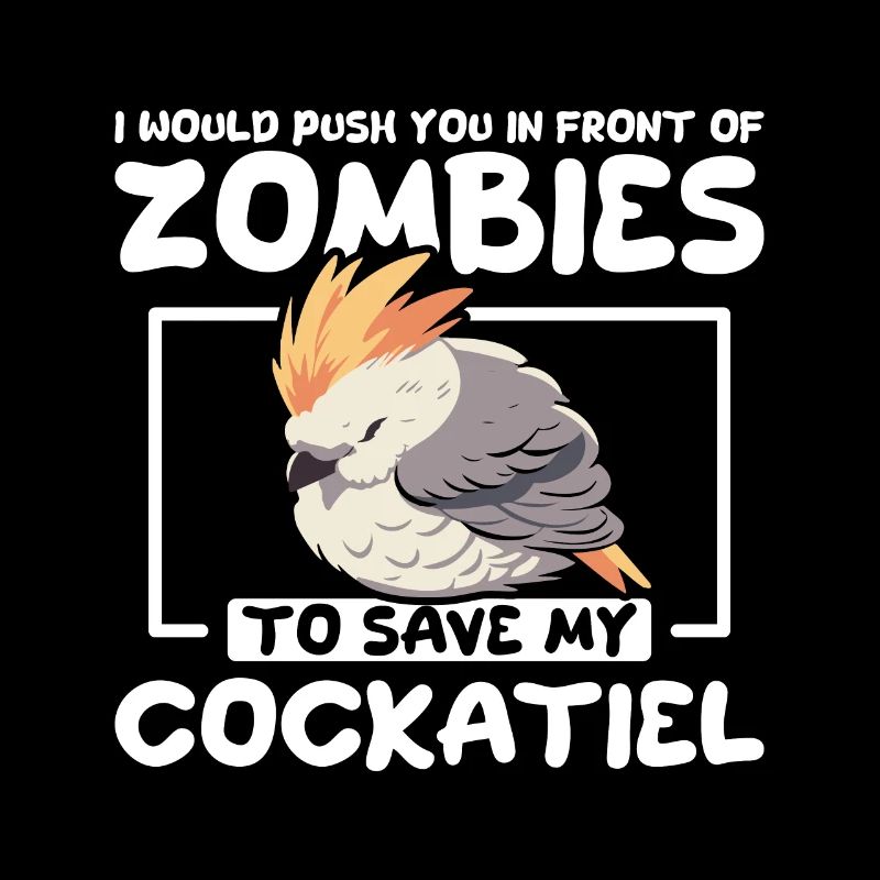 Je te pousse devant les zombies pour sauver mon calopsitte