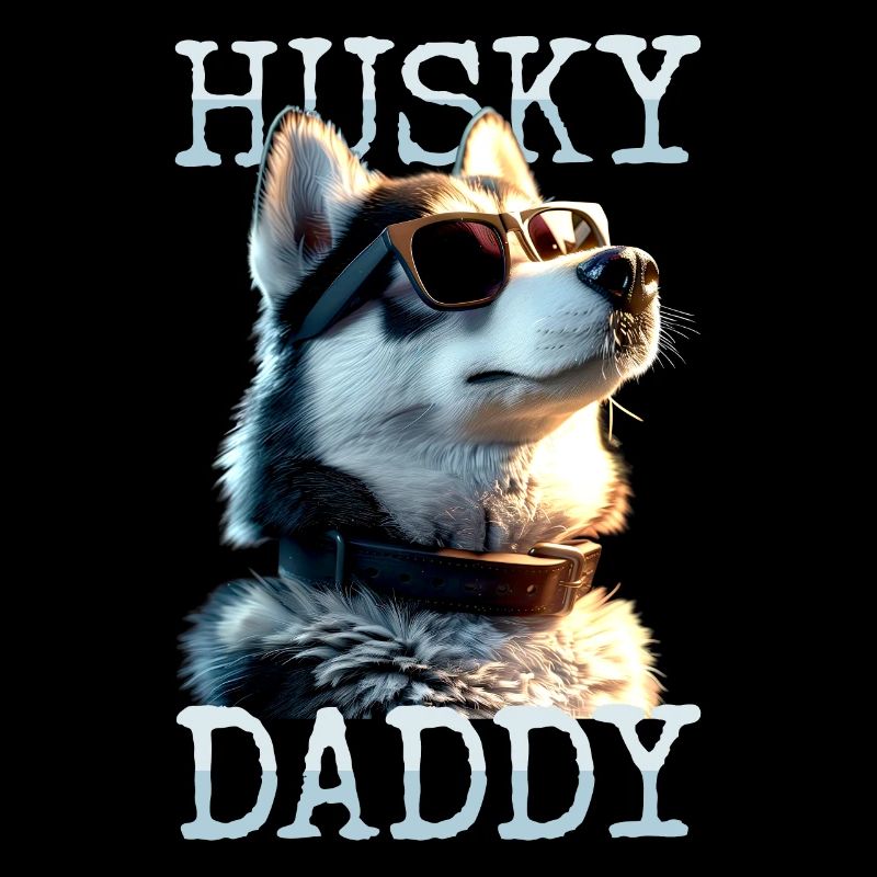 Husky Daddy Dad Vatertag Herrchen Papa Huskys